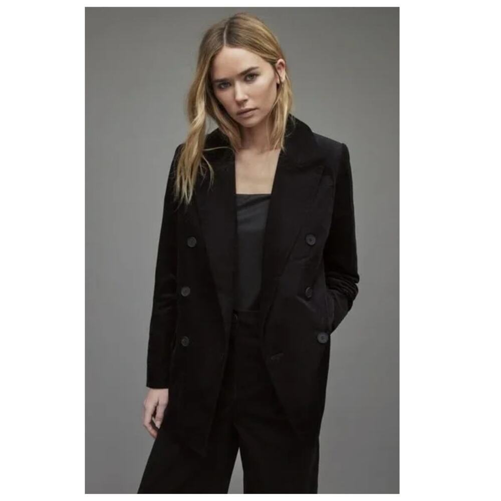 NWT AllSaints Adlai Corduroy Relaxed Blazer Size US/2 - Picture 1 of 13